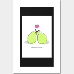 Wedding Pear Posters and Art